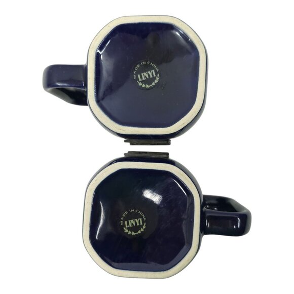 Dale Earnhardt #3 GM Goodwrench Service Plus Coffee Mugs Ceramic Blue Marbleized - Picture 10 of 12